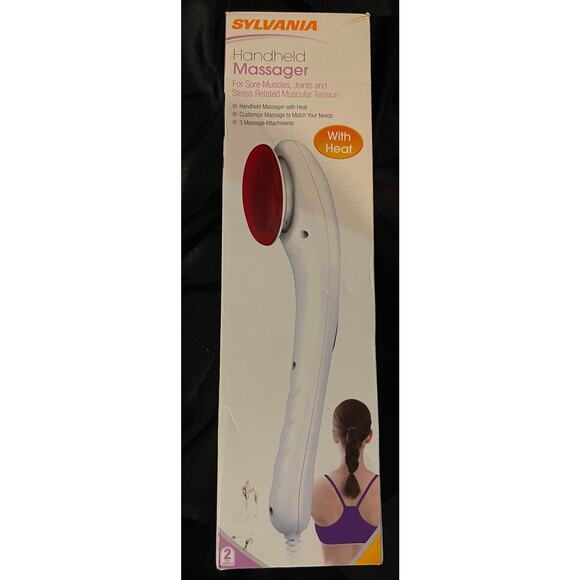 Sylvania Handheld Massager with Heat - Deep Tissue - New in Box - Picture 1 of 5